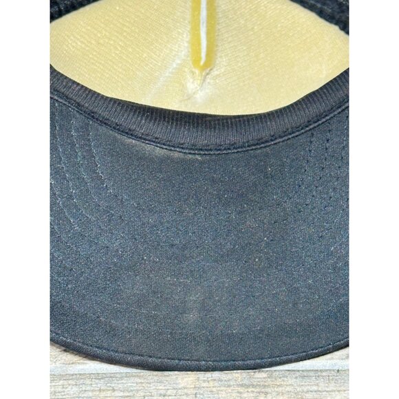 Vintage Trucker Hat Mesh Snapback I Might Not Always Be Right Spellout Black - Picture 7 of 12